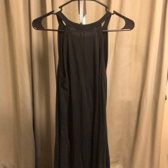 Francesca’s Black Halter T-shirt Dress - Picture 2 of 3